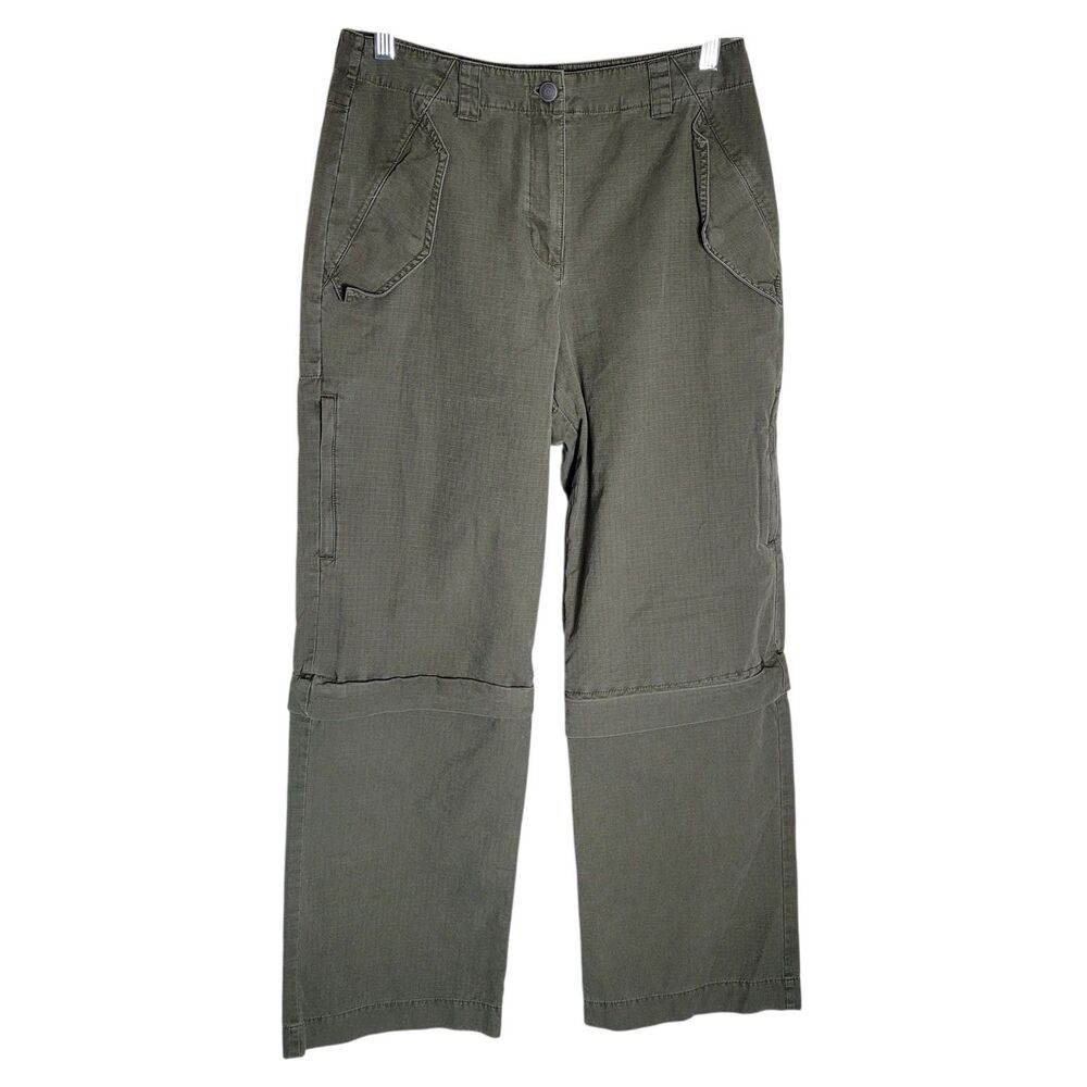Vintage Ralph Lauren LRL Convertible Wide Leg Pants Women's 6 High Rise Safari
